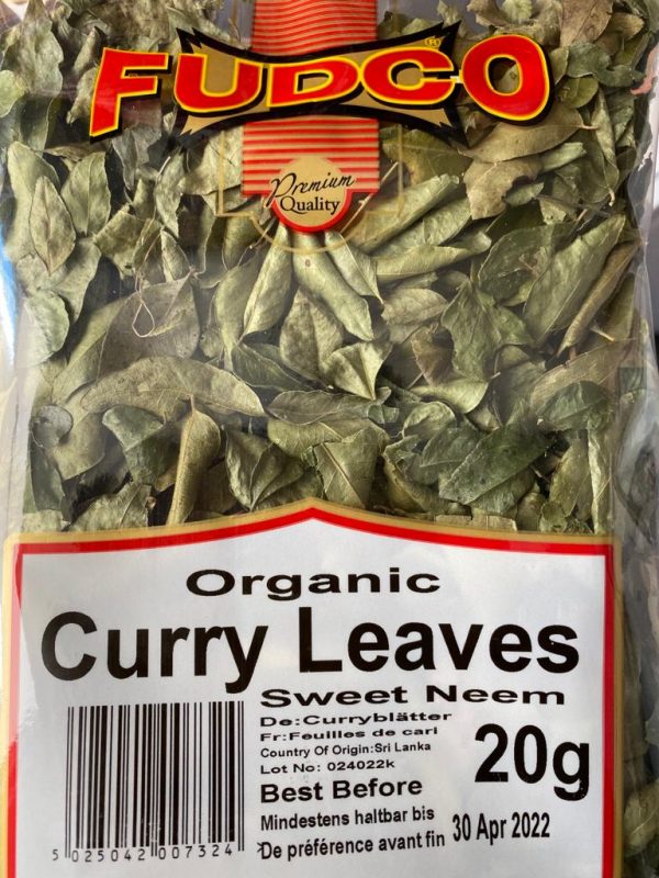 Fudco Curry Leaves (Organic Sweet Neem) 20g