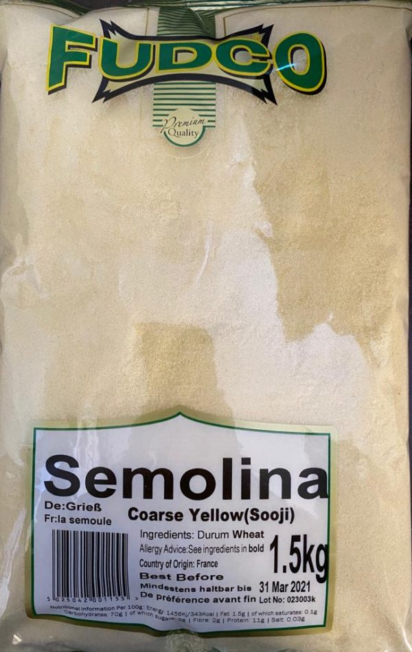Fudco Semolina Coarse Yellow 1.5kg