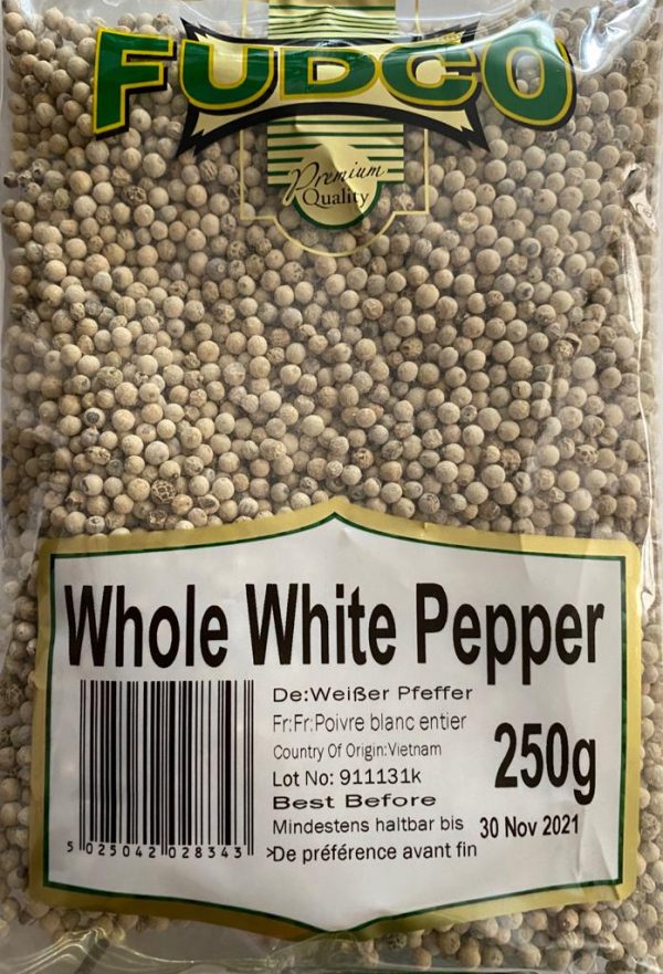 Fudco Whole White Pepper 250g