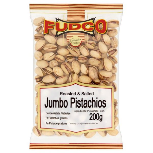 Fudco Rosated Salted Jumbo Pistachios 200g