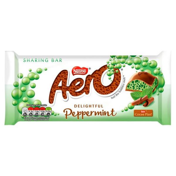 Aero Peppermint Block 90g