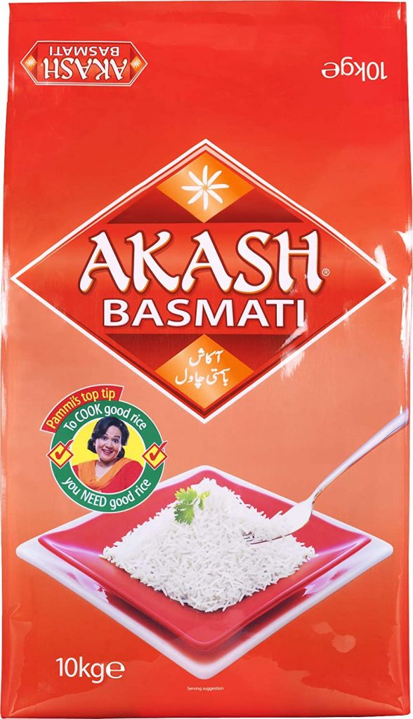 Akash Basmati Rice 10kg Rashan Pani