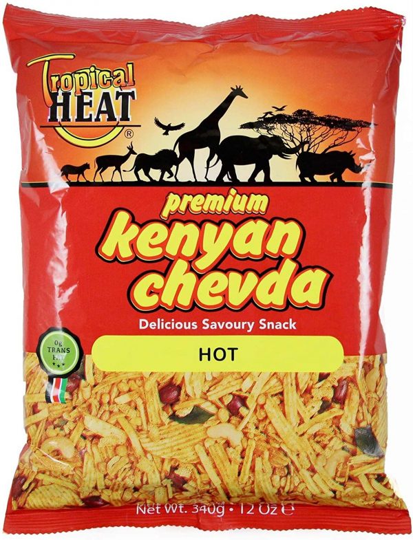 T H Kenyan Chevda Hot 340g