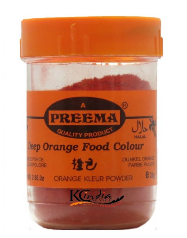 Preema Orange Food Colour 25g