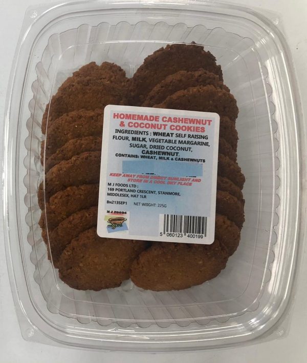 Homemade Cashew Coco cookis 225g