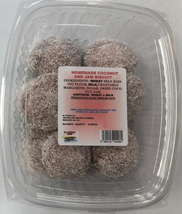 Homemade Coconut and Jam Biscuit 10 Pcs