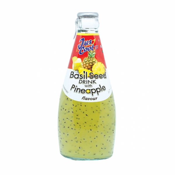 Jus Cool Basil Seed Drink Pineapple 290ml
