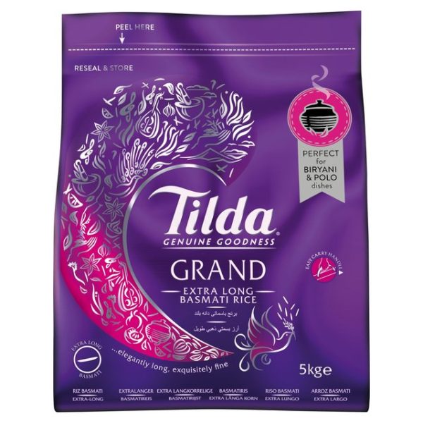 Tilda Grand Ex. Long Basmati Rice 5kg
