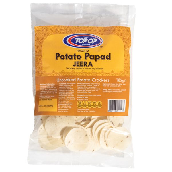 Top-Op Potato Papad Jeera 150g