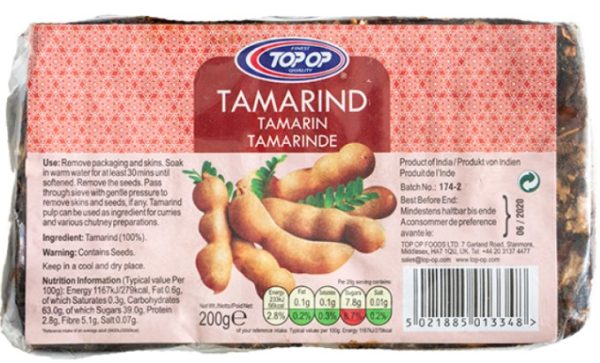Top-Op Tamarind Slabs Indian 200g