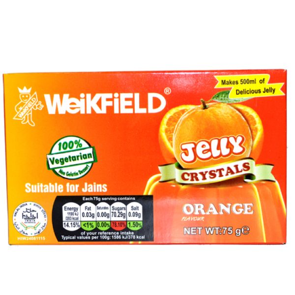 Weikfield Vegetarian Jelly Orange 75g