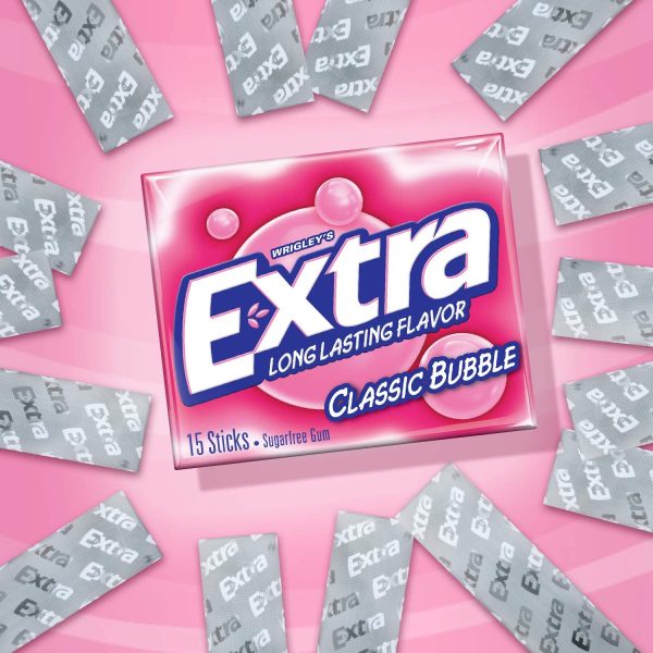 Extra Long Lasting Classic Bubble 15 Sticks
