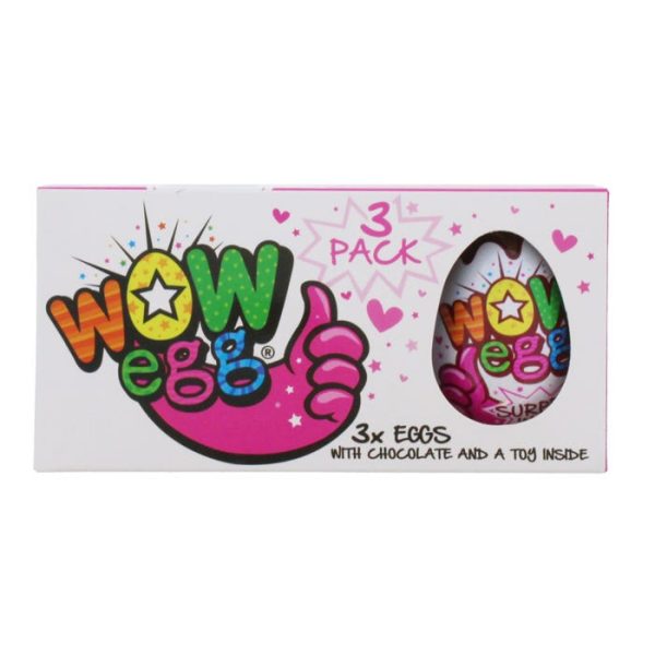 Wow Egg Coco Cream & Toy-Pink 3 Eggs