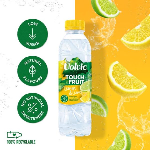 Volvic Touch Of Fruit Lemon & Lime 500ml