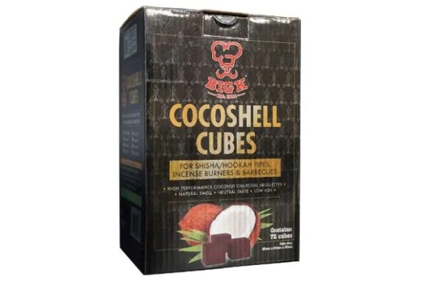Big K Cocoshell Shisha Cubes 72 Cubes